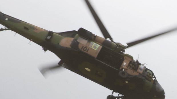 An army helicopter has made an emergency landing in North Queensland.