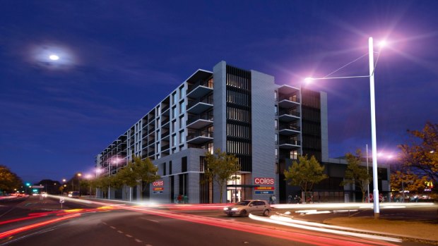 An artist's impression of the Dickson development on the corner of Antill and Badham streets that has been approved by government.