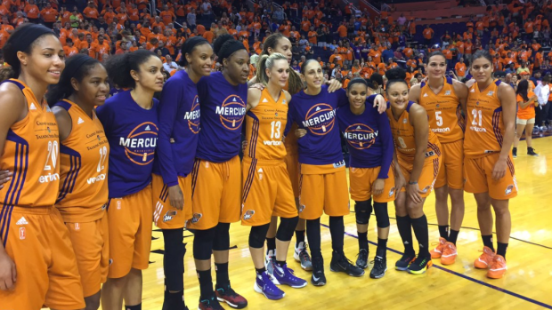 Tearful goodbye: Penny Taylor said goodbye to the WNBA after the Phoenix Mercury were bundled out in the semi-finals.