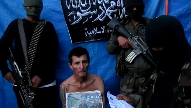Rodwell during his captivity in 2012, in a video released by the Abu Sayyaf Islamists.
