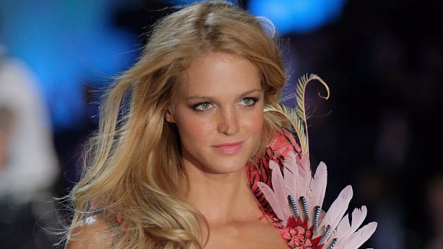 Erin Heatherton walks in the 2013 Victoria's Secret Fashion Show. She agreed to be a judge on Shutterbug Millionaire.