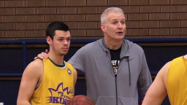 Jason Cadee, with Sydney coach Andrew Gaze, prides himself on being a good teammate.
