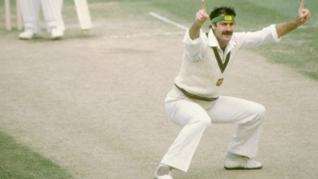 Dennis Lillee in in his playing days.