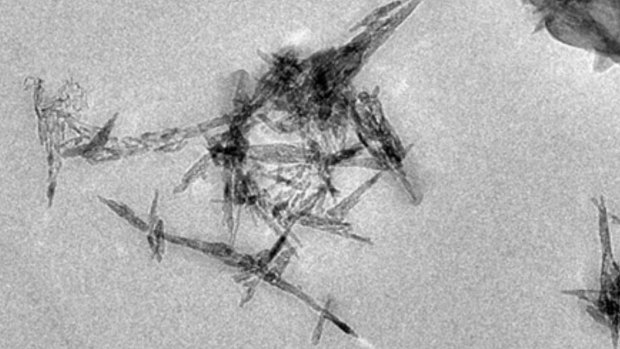 Needle-like nano hydroxyapatite discovered in a baby formula.