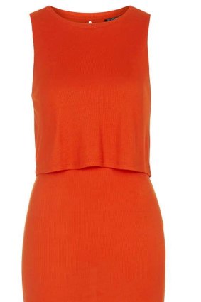 Topshop sleeveless overlay maxi dress, $55.