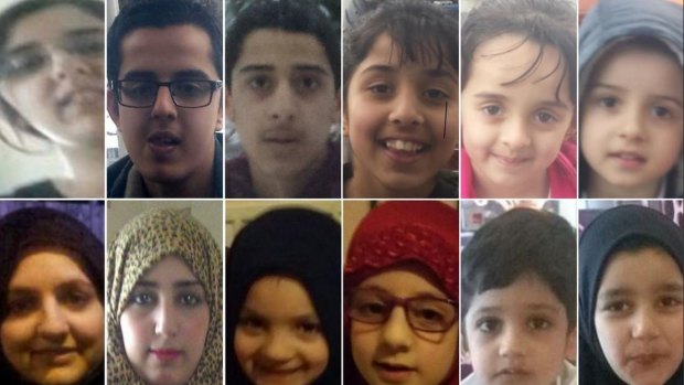 Members of the Dawood family thought to have travelled to Syria. 
