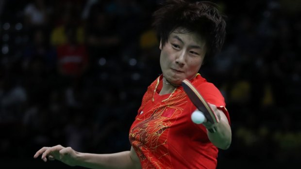 Ding Ning won the women's singles ahead of Chinese compatriot Li Xiaoxia.