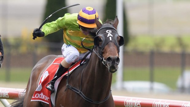 Cismontane has made the Melbourne Cup by winning the Lexus Stakes on Derby Day. 