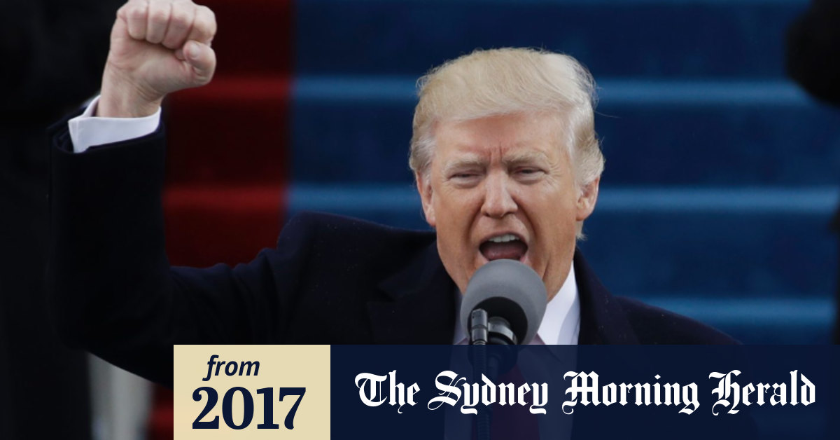 Us President Donald Trump S Inauguration Speech Transcript