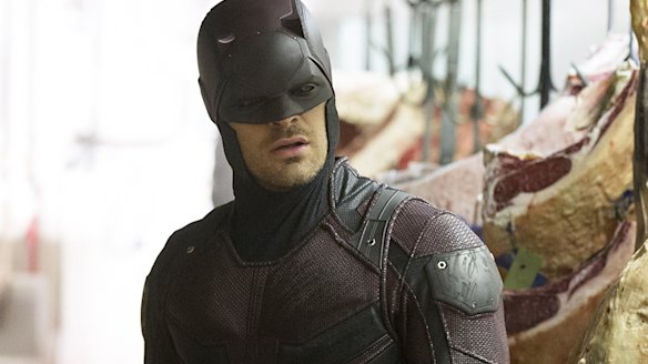 Charlie Cox as <i>Marvel's Daredevil</i>.