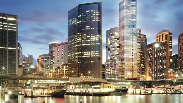 Artist impression of the landmark Gold Fields House at Sydney's Circular Quay.