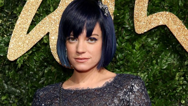 Vocal supporter of social rights: Lily Allen.