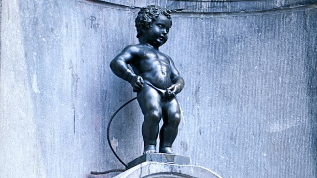 Manneken Pis has become an unlikely figure of defiance.