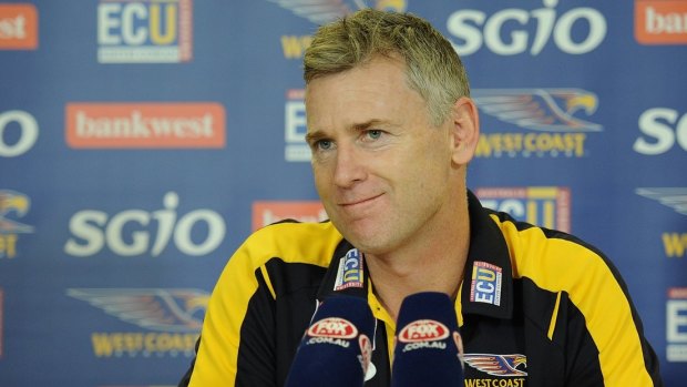 Adam Simpson: Not thinking too deeply just yet.