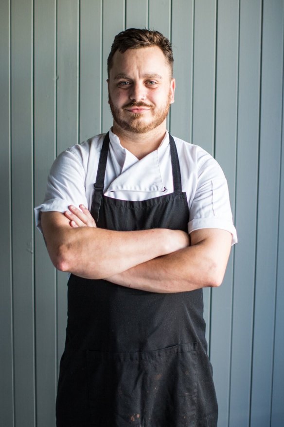 Chef Simon Evans of Caveau listens to a range of food podcasts when working in the kitchen.