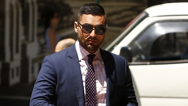 Salim Mehajer outside Downing Centre courts complex in November.