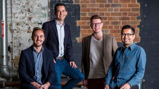 Spaceship founders Paul Bennetts, Andrew Sellen, Dave Kuhn and Kaushik Sen.