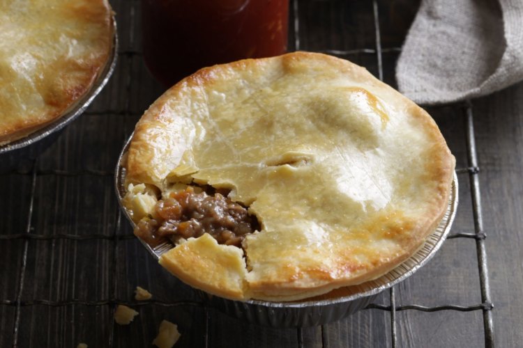 Old-fashioned meat pies.