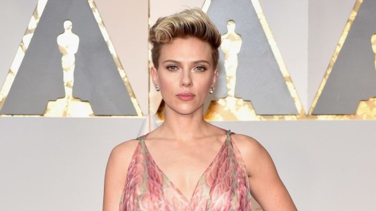 Scarlett Johansson at the Oscars in Hollywood on February 26, 2017.