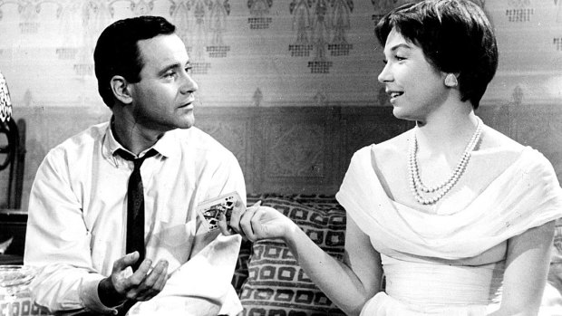 Trying to get ahead: Jack Lemmon and Shirley MacLaine in <i>The Apartment</i>.