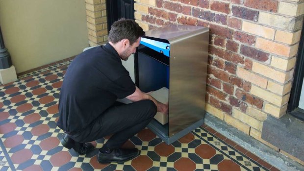 Australia Post's smart mailbox Receva sits on your porch and only opens for authorised parties.