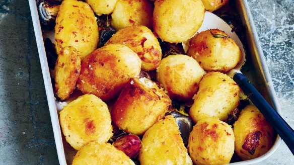 Roast potatoes, no duck fat required.