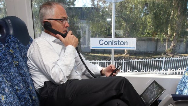 Connected: Malcolm Turnbull in 2013.