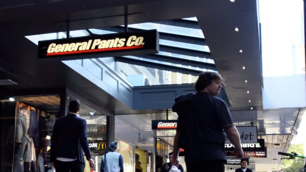 David Jones is rolling out General Pants through 24 of its outlets