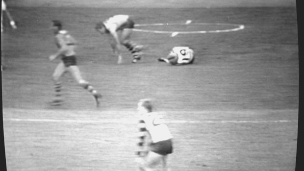 Television video of the Leigh Matthews-Neville Bruns incident in 1985.