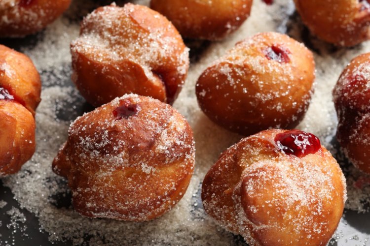 Mini jam doughnuts