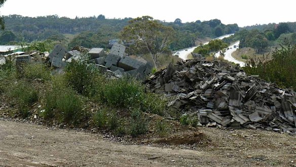 Rubbish from ACT construction sites has also been dumped at a Bywong property.