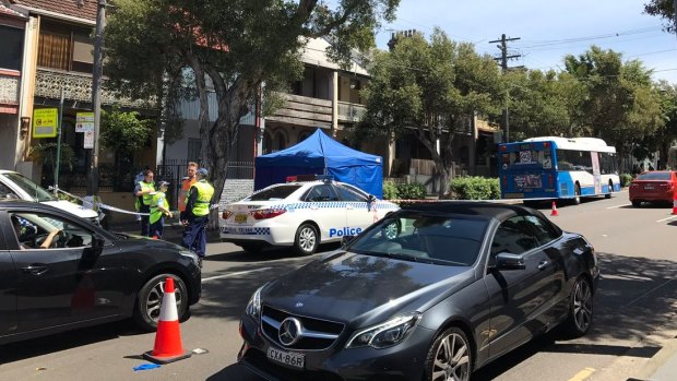 A woman has been killed by bus on Cleveland Street in Redfern.  
