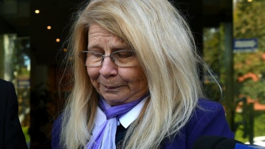 Mark and Faye Leveson with a photograph of their son Matthew Leveson. 