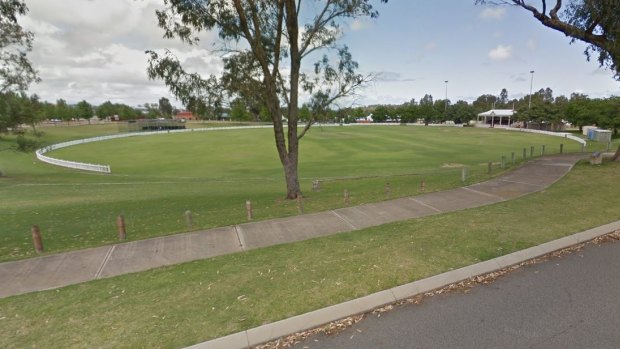 The girls were playing at the grand stand of Arpentuer Park when they were allegedly approached. 