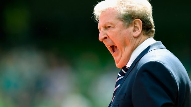 Riveting viewing: England manager Roy Hodgson yawns.