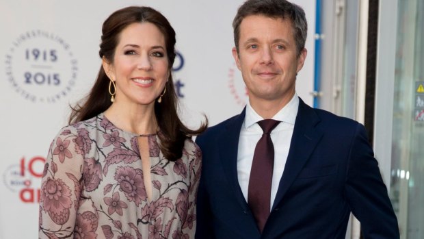 In their normal, formal-wear: Crown Prince Frederik and Crown Princess Mary of Denmark.