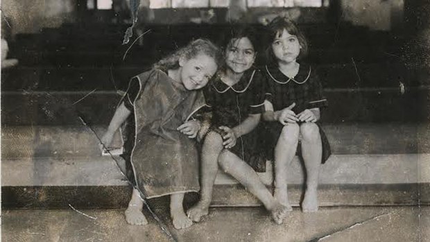 Kindergarten, 2002: Sophia Miller Hamor, Freya Krishnan and Hestea Cook. 