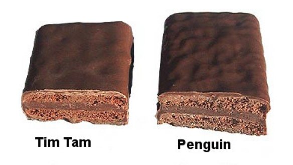 McVitie's Tim Tam-like Penguins can be found for as low as £1 a packet in Britain.