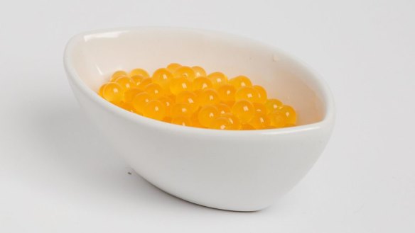 Mango jelly balls.