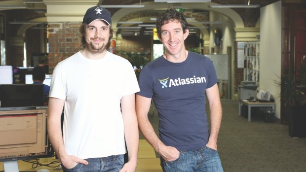 Atlassian founders Mike Cannon-Brookes and Scott Farquhar will hold 67.2 per cent of the total shares outstanding after the IPO.