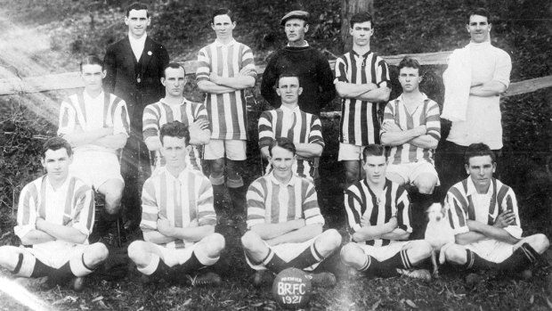 Proud history: A team shot of the Balgownie Rangers club from 1921.