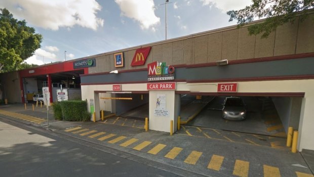 The car park at Marrickville Metro shopping centre where the arrest occurred