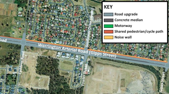 Stage 1 of the Werrington arterial road.