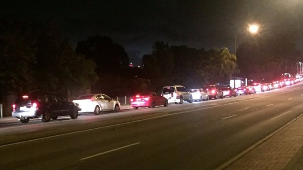 Perth drivers queue for a deal.