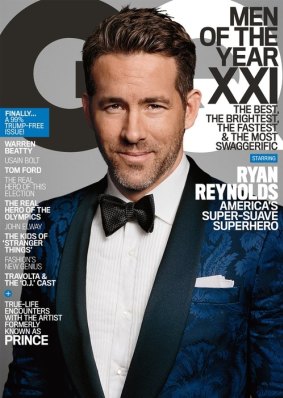 Ryan Reynolds on the cover of <i>GQ</i>.