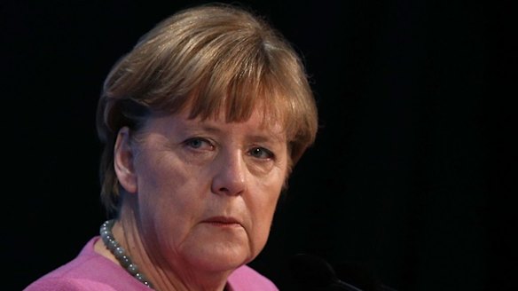 Outraged: German Chancellor Angela Merkel is appalled by the suffering of tens of thousands of Syrians through bomb attacks, primarily by Russian planes.