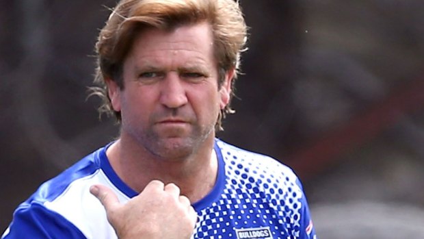 Loose lips: Des Hasler's comments on referees may get him in hot water.