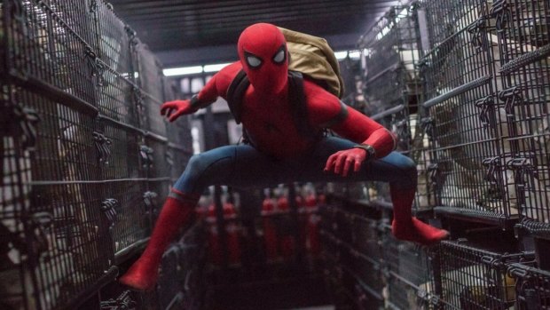 Tom Holland's Peter Parker adds a slapstick vibe in Spider-Man: Homecoming.