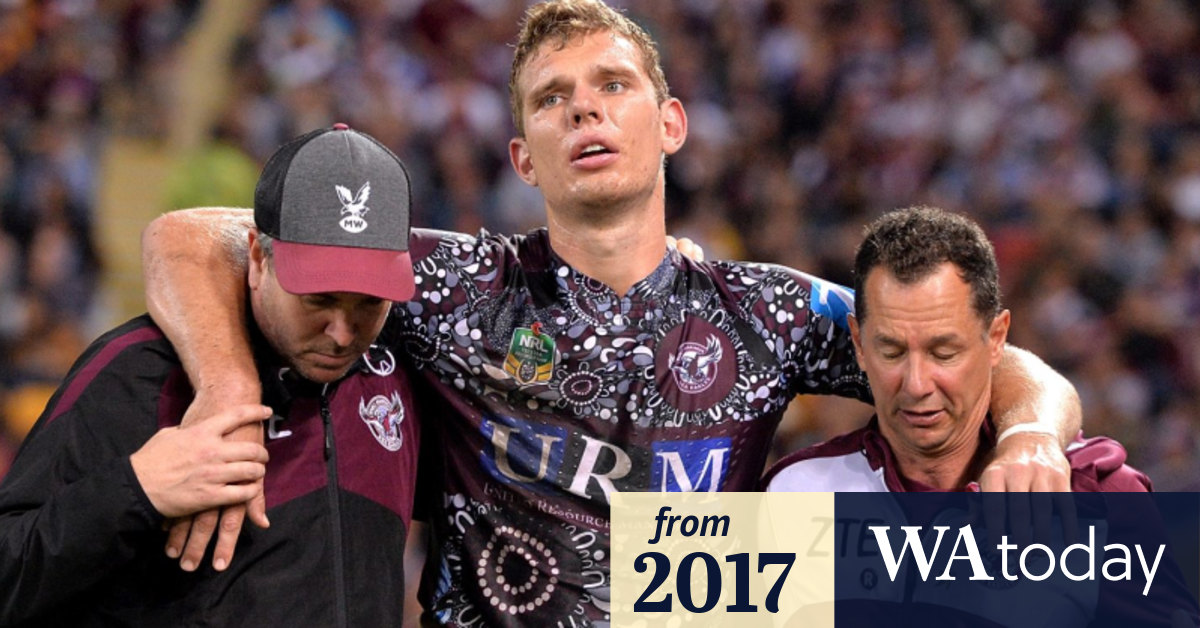 Manly Sea Eagles' Tom Trbojevic State of Origin hopes dashed with eight week stint on sidelines
