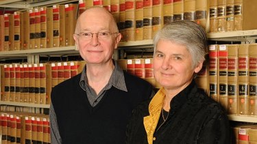 New Christ's College Master Jane Stapleton and her husband Professor Peter Cane – who are leaving the ANU for Cambridge.